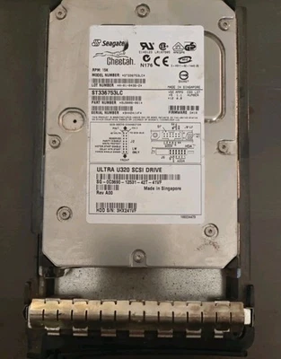 36GB Seagate Cheetah 15K Rpm U320-SCA ST336753LC 80PIN Hard Drive with Caddy  - Image 1 of 3