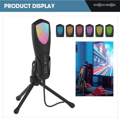 Professional Condenser Sound Podcast Studio Microphone For PC Laptop MSN Skype - Image 1 of 4