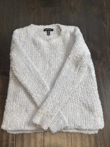 Ellen Tracy Downtown Glam Eyelash Crew Neck Sweater In Rose Mist Sz S MSRP $59 - Picture 1 of 8