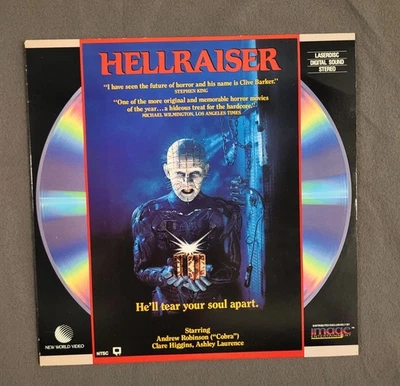 Hellraiser Laserdisc Horror LD NTSC Clive Baker Thriller  - Image 1 of 4