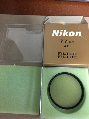 NIKON 77mm A2 Filter - clear w/ case - Excellent Condition - Image 1 of 4