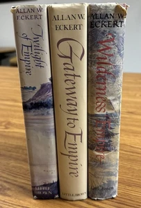 Set Of 3 Allan Eckert Empire Books HCDJ - Wilderness, Gateway And Twilight - Imagen 1 de 23