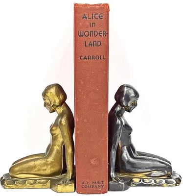1920 us ALICE IN WONDERLAND John W Davis COLOR PLATES + 93 TENNIEL ILLUSTRATIONS - Image 1 of 4