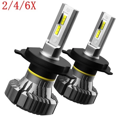 Bombilla de faro LED 2/4/6X 6500k 9003 H4 para Toyota Tacoma Yaris RAV4 Tundra Foto 1 de 4