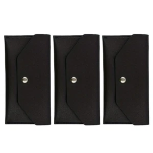 Cartera de efectivo 3 piezas - Cartera de PU larga minimalista para mujer - Dinero en efectivo delgado - Imagen 1 de 10