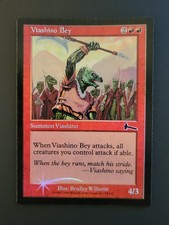 MTG Viashino Bey Urza's Legacy 93/144 Foil Common Slight Curl LP
