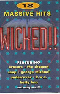 VARIOUS HITS - WICKED!! - 18 MASSIVE HITS - EMI 1992 - COMPILATION - SNAP U2 KWS - Picture 1 of 7