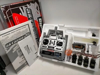 FUTABA RADIO SKYSPORT T6YG 35mh TRANSMITTER RECEIVER SET PLANE HELICOPTER SERVO - Image 1 of 4