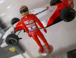 Ayrton Senna Statue Mclaren Honda F1 figure Model metal 1:18 scale BNIB - Picture 1 of 10