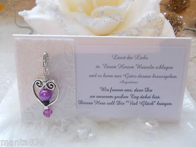 Tarjetas con Dije de Corazón - Regalo para Invitados Boda Bautizo Comunión Navidad Foto 1 de 4