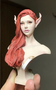 Resin Figure Kit Elf Bust Unpainted Garage Resin Kit - Picture 1 of 11