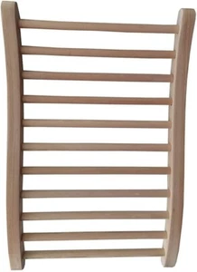 Respaldo de sauna Xmatch, cicuta de madera natural, sin manchas, no tóxico, 13" x 20,5" - Imagen 1 de 5