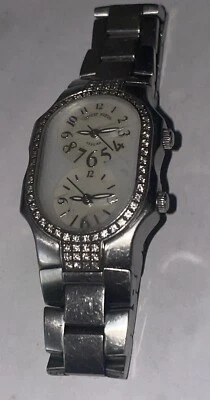 Женские наручные часы Philip Stein тон нержавеющей стали двойной Teslar бриллиант - Изображение 1 из 4