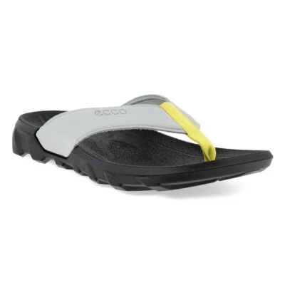 NUEVAS Sandalias Ecco MX Flipsider Chill Chanclas Tanga Deslizable 40 9-9.5 Concreto Foto 1 de 4