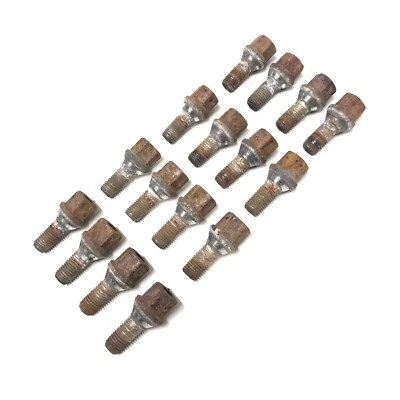 ⭐️ Suzuki Swift *05-2010* Genuine 16x Steel Wheel Nuts Bolts Studs Set (FreeP&P) - Image 1 of 2