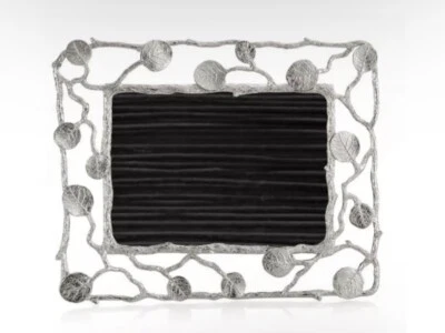 Michael Aram Botanical Leaf Convertible 4x6 Picture Photo Frame Silver Tone - Image 1 of 4