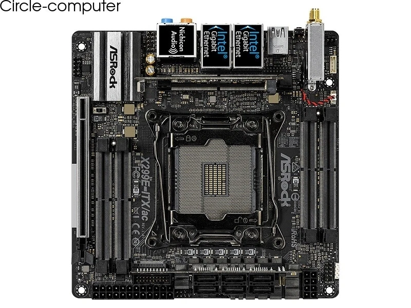 For ASROCK X299E-ITX/ac motherboard X299 LGA2066 4*DDR4 128G M-ITX Tested ok - Image 1 of 3