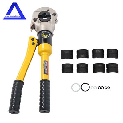 Copper Tube Fittings Crimping Tool w/ 1/2 3/4 & 1-inch Jaw Hydraulic Pipe Cutter - Image 1 of 4