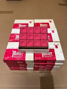 GESSO PER STECCHE DA BILIARDO MASTER ROSSO SCATOLA 12 CUBETTI - Foto 1 di 1