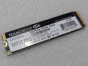 Team Group MP33 PRO M.2 2280 2TB PCIe 3.0 x4 with NVMe 1.3 3D NAND Internal - Photo 1/2
