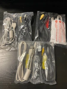 GENUINE CANON Sync Data USB Cable Cord & AV Cable Cord - Canon PowerShot NEW X3 - Picture 1 of 2