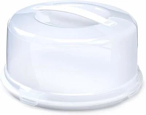 Contenitore scatola torte coperchio bloccabile rotondo/quadrato - Foto 1 di 6