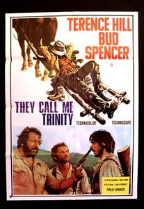 Póster original de la película libanesa They Call Me Trinity (Terence Hill) 27x39" años 70  - Imagen 1 de 6