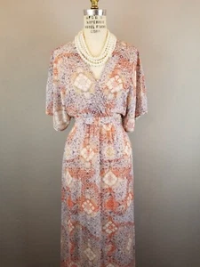 Love Fire Women's Size Small Kimono Sleeve Maxi Dress & Slip New with Tags - Picture 1 of 9