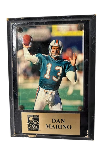 Dan Marino #13 NFL Miami Dolphins 7” X 5” Football Wall Plaque Cover