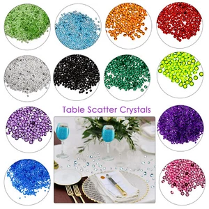 Cristales Mesa Dispersión Boda Decoración Acrílico Confeti Brillantes Cuentas Boda - Imagen 1 de 87
