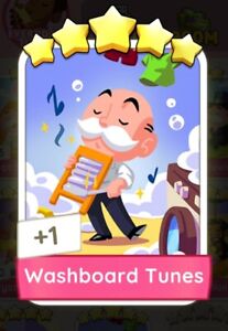 Washboard  Tunes Monopoly Go  Star 5 Sticker⭐️ (Before Buying Read Description)