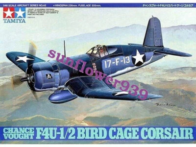 Kit Modelo Avión Tamiya 61046 1/48 Chance Vought F4U-1/2 Jaula Pájaro Corsario Foto 1 de 3