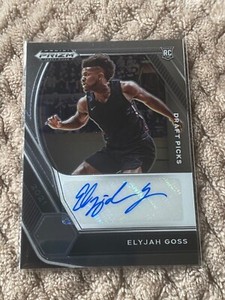 ELYJAH GOSS 2021 PANINI PRIZM DRAFT PICKS RC AUTO #DP-EGO