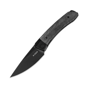 Cuchillo Plegable Kizer Mini Momo Negro Aluminio/Mango Micarta 154CM Punto de Caída V3663C2 - Imagen 1 de 9