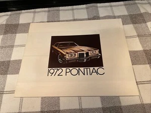 1972 Pontiac Sales Brochure with Bonneville, Grand Prix, GTO, Trans Am, LeMans - Picture 1 of 11