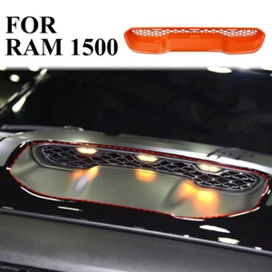 ​Cubierta de moldura de admisión de aire de ventilación para capó de motor naranja para RAM 1500 TRX/RHO - Imagen 1 de 20