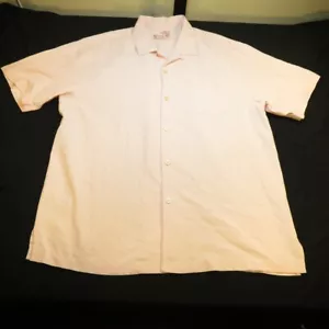 TOMMY BAHAMA 100% Silk HAWAIIAN ALOHA SHIRT Mens L Pink - Picture 1 of 3