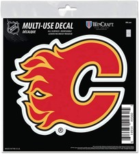 Calgary Flames 6" Decal Reusable Die Cut Logo Style Vinyl Auto Home Hockey