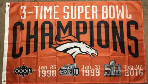 Denver Broncos Super Bowl Flag 3x5 Cover