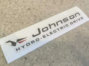 Johnson Vintage Hydro-Electric Drive Outboard Control Box Decal + Free Shipping  - Picture 1 of 1