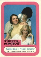 1978 Three's Company Collector Card #s 1-44 (A5527) - You Pick - 10+ FREE SHIP