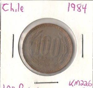 Coin Chile 100 Pesos 1984 KM226.1 - Picture 1 of 3