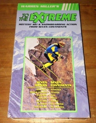 WARREN MILLER'S TO THE EXTREME RARE VHS! ((FREE DVD)) 1991 SKIING SNOWBOARDING! — 第 1/3 张图片