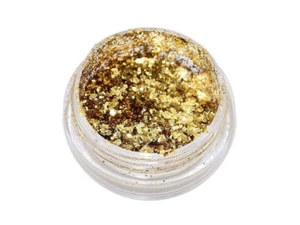 Nailart Flakes, Glitzerflakes. GOLD. Zum Einlegen in Finish, Nagellack , Nails - Bild 1 von 2