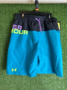 Boys' UA Colorblock Swim Volley Shorts SizeYXL - Picture 1 of 9
