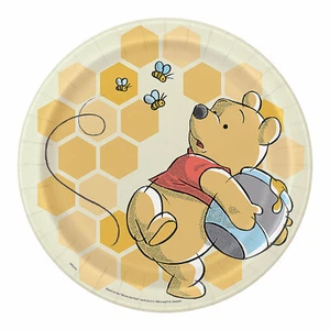 Disney's Winnie the Pooh Paper Dinner Plates, Birthday, Party Supplies, 8 Pieces - Picture 1 of 1