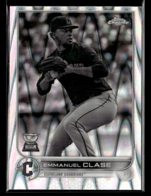 Emmanuel Clase - 2022 Topps Chrome Sonic Black & White RayWave #130 - Image 1 of 2