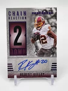 2017 Panini Preferred Chain Reaction Purple #'D /25 Robert Kelley #328 Auto - Picture 1 of 2