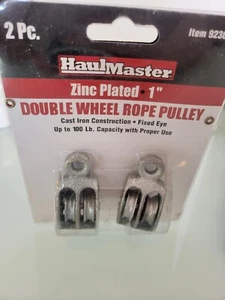 Puleggia a fune ruota singola 2 pz Haulmaster placcata in zinco 1"" ghisa modello 92307 - Foto 1 di 6