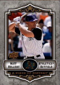 2009 UD Piece of History Baseball #30 Matt Holliday